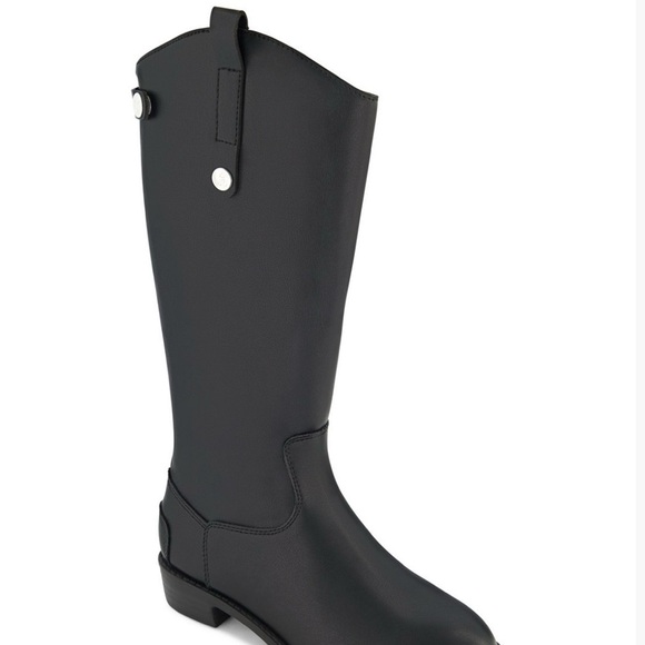 Sam Edelman Black Kids Boots with Silver Accents(NWOT) - Picture 3 of 12